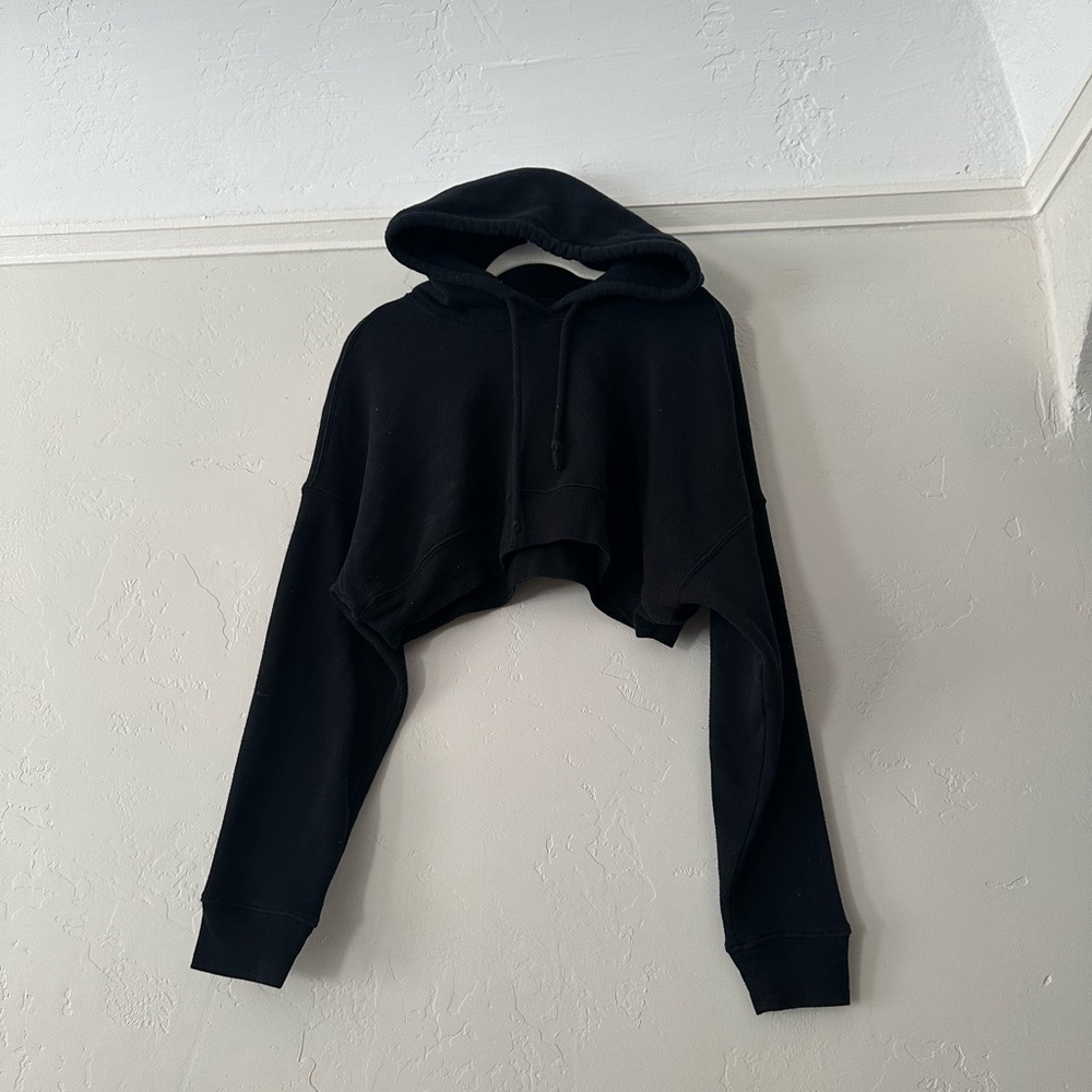 Alo cropped double take hoodie
